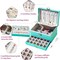 5-Layer Earring Jewelry Box with Lock – Stud, Necklace, Ring Organizer for Women and Girls